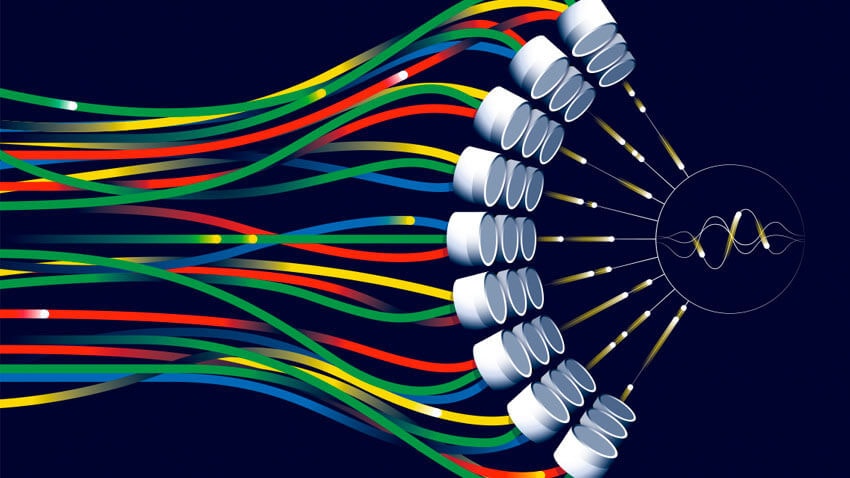 red, yellow and green histotripsy device